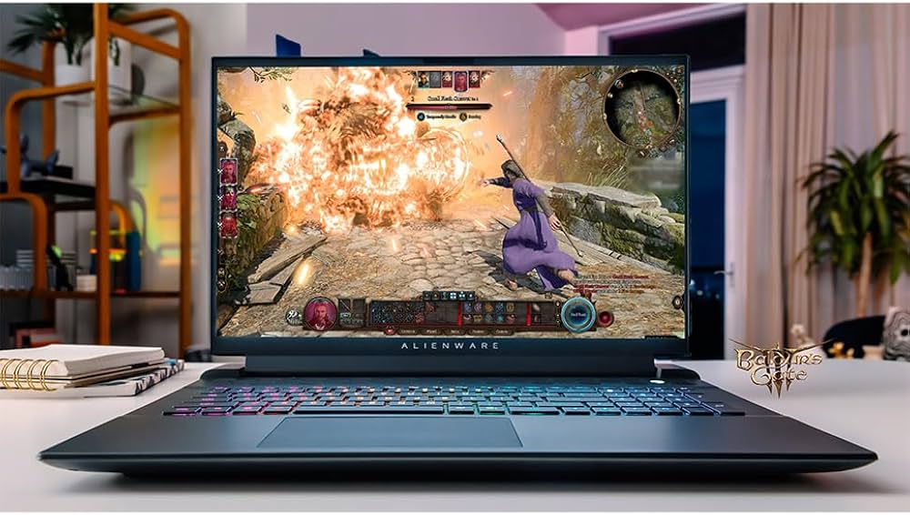 Dell Alienware M18 R2 Gaming Laptop, 18" QHD+ 165Hz, Intel i9 14900HX, GeForce RTX 4090, 32 GB DDR5, 2 TB SSD, WiFi6, Backlit KB, Windows 11 Pro, with Microsoft Office Lifetime License,