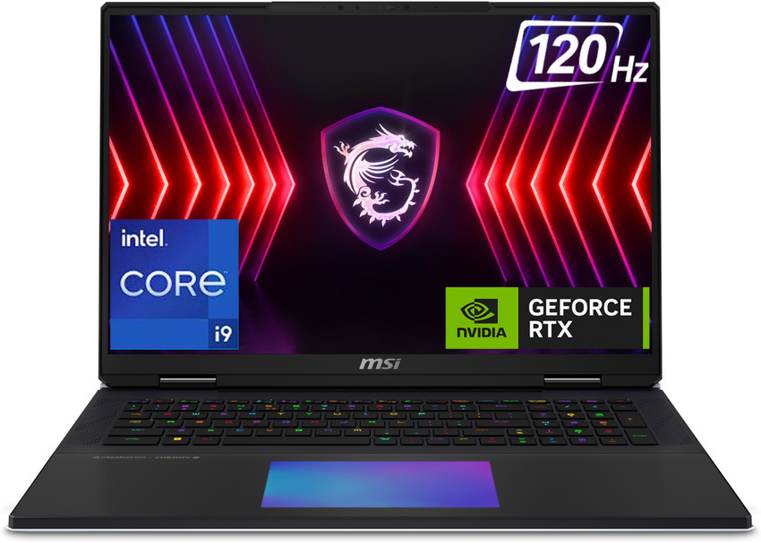 MSI Titan 18 HX, Intel 14th Gen. i9-14900HX, 45.72CM UHD+ MiniLED 120Hz Gaming Laptop(64GB/2TB NVMe SSD/Windows 11 Home/NVIDIA GeForce RTX 4080,